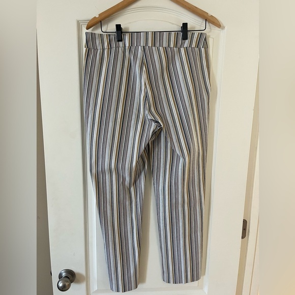 Zac & Rachel Vertical Striped Pull-on Ankle Length Pants Women’s Size 8 - Picture 5 of 15